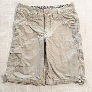 Carhartt Women's Shorts Size 4 Khaki Bermuda 2012 Cargo Carpenter